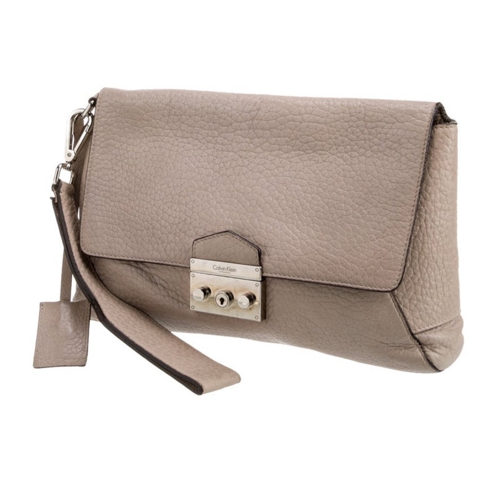 Calvin Klein Leather Convertible Wristlet